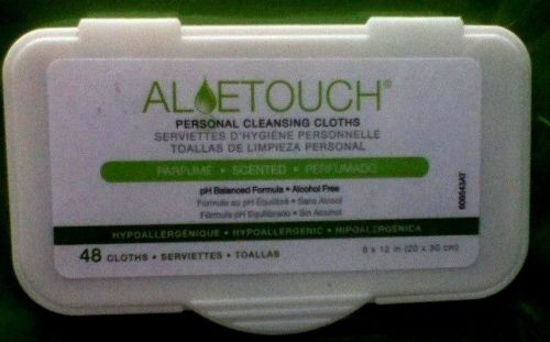 New -aloe touch personal large disposable  wash cloths - 3 packages -144 cloths for sale