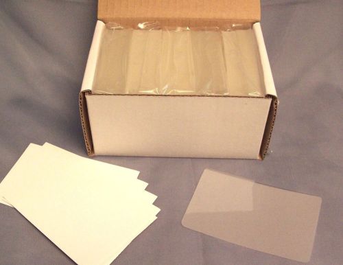 4 boxes of: 5 mil hot lamination pouches key card qty 500 2-1/2 x 3-7/8 sleeves for sale