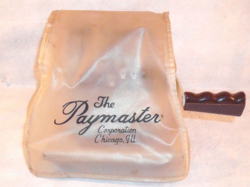 Vintage Paymaster 8000 Ribbon Writer / Check Writer With Key &amp; Cover