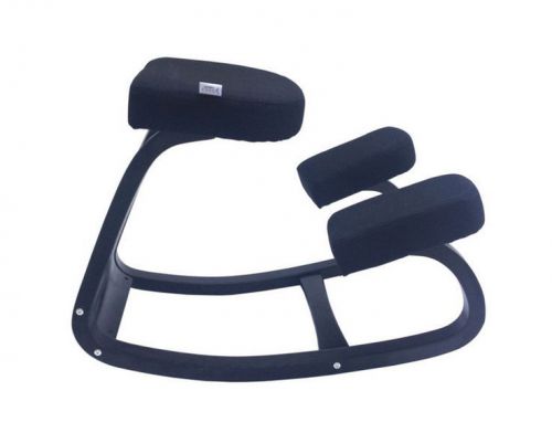 Ergonomic Kneeling Chair Comfortable Posture Rock Adjustable Black Office Home