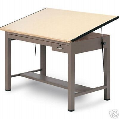 New drafting table architect drawing desk mayline wood for sale