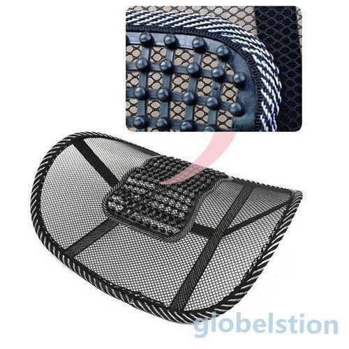 Lumbar support massage beads for car seat chair massage mesh back cushion new for sale