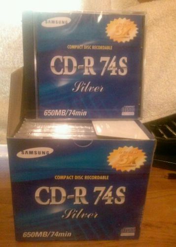 Samsung compact disc recordable (CD-R 74S) SILVER (8X GUARANTEED) 10 PACK