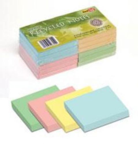 Redi-Tag Recycled Notes Self Stick 3x3 12 Pack