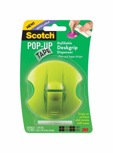 Scotch(R) Pop-Up Tape Refillable Deskgrip Dispenser, 0.75 x 2 Inches