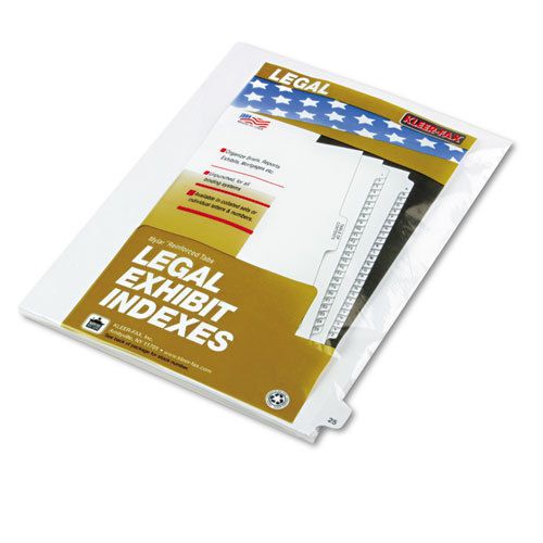 80000 Series Legal Index Dividers, Side Tab, Printed &#034;25&#034;, 25/Pack