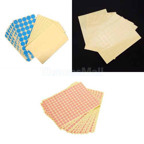 3 Sets 45 Sheets 10/19/25mm Round Dots Self-adhesive Paper Label Sticker Office