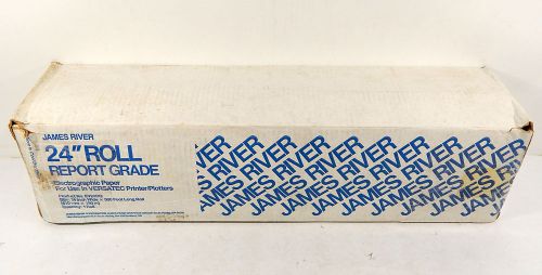 James river electrographic paper roll 24&#034; x 500&#039; nib ^ use with versatec printer for sale