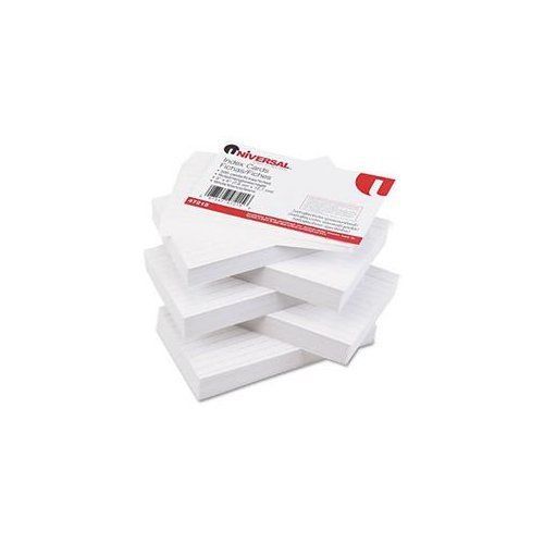 Universal Office Products 47215 Ruled Index Cards, 3 X 5, White, 500/pack