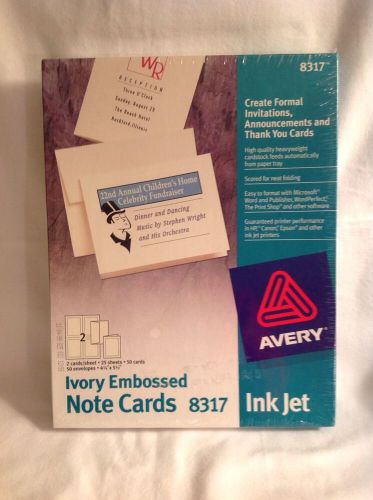 Avery Ivory Embossed Note Cards for Ink Jet Printers