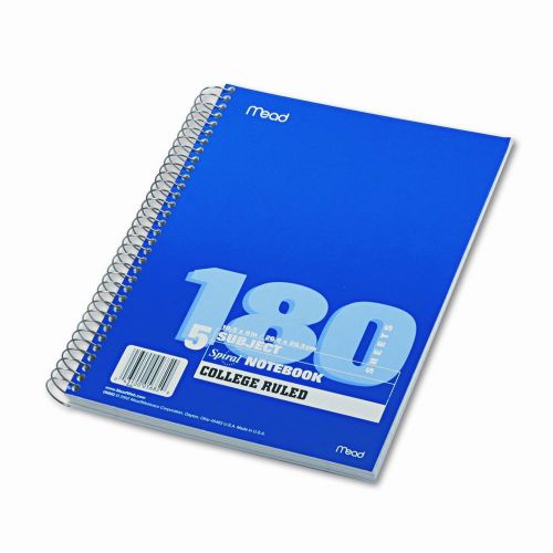 Mead spiral bound notebook, college rule, 8 x 10-1/2, white set of 4 for sale