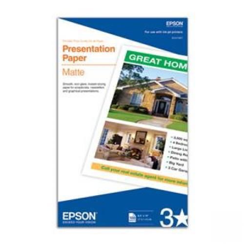 Epson Ink Jet Photo Quality Paper - Legal - 8.5  x 14  - 102g/m? - Matte - ISO B