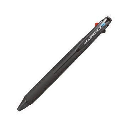Uni Jetstream 3 Color Ballpoint Multi Pen - 0.5 mm - Transparent Black Body