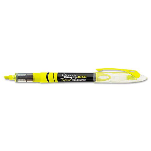 144 Sharpie Accent Liquid Pen Style Highlighters, Chisel Tip, Fluorescent Yellow