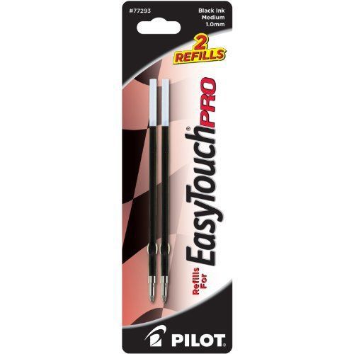 PILOT CORP. OF AMERICA 77293 Easytouch Pro Refill, Black, 2/pack
