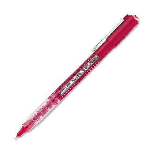 Uni-ball Vision Exact Stick Fine Point Roller Ball Pens, Red, 12-Pack SAN60635