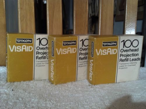 Lot of 3 Dixon VisAid 100 Overhead Projection Refill Leads