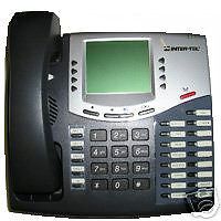 FULLY REFURBISHED INTER-TEL AXXESS 550.8560 EXECUTIVE DISPLAY PHONE (CHARCOAL)