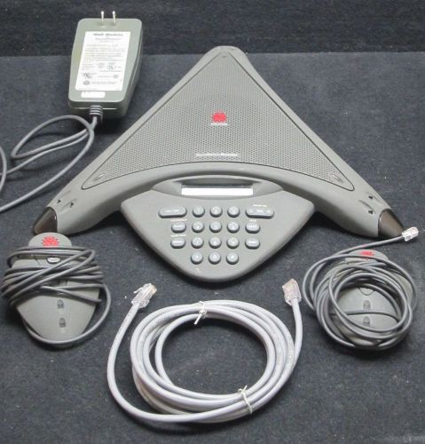 POLYCOM Soundstation Premier w/ Power Supply + 2x Extended Microphones