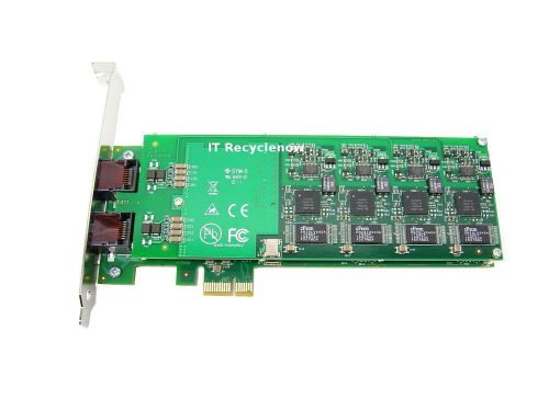 Mainpine RF5124 IQ Express 8-Port Fax Board PCIe Telephony Asterix Card