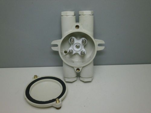 Gluck 1155 Marine Watertight Waterproof IP56 Plastic Junction Box - White