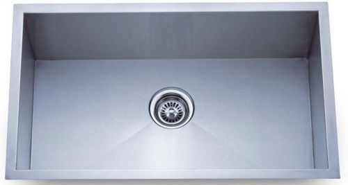 Undermount Kitchen Single Bowl Stainless Sink &lt;18Gauge&gt;  23&#034; x 18&#034;