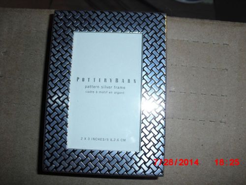 POTTERY BARN - PATTERN SILVER PICTURE FRAME