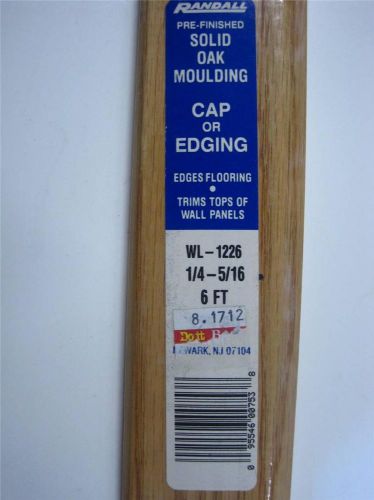 Oak Moulding threshold End Cap Edging Flooring Wall Trim WL-1226 6&#039; x 5/16&#034; x 2&#034;
