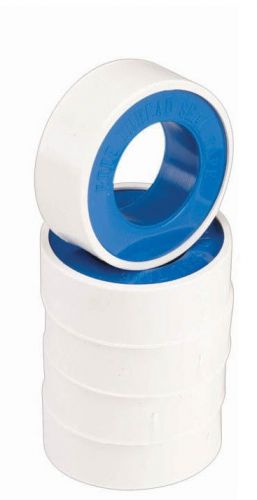 Brand new 5 rolls of ptfe teflon tape 1/2&#034; x 520&#034; pipe thread seal plumbing for sale