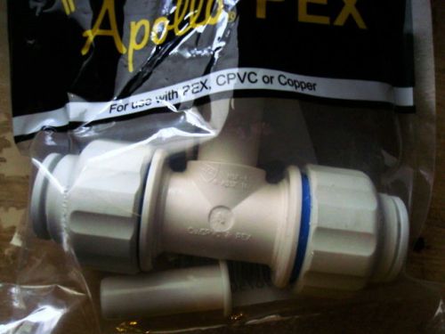 New Apollo PEX Push X CTS X Push 1/2&#034; X 1/2&#034; X 1/2&#034; Tee  Pex CPVC Poly-B Copper