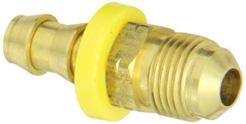 Anderson Metals Brass Push-On Hose Fitting, Connector, 3/8&#034; Barb x 3/8&#034; 45
