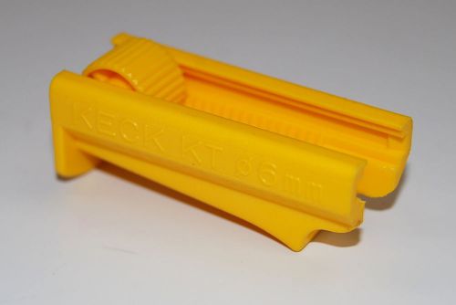 New - lot of 4 - keck swiss made 6mm yellow ramp tubing clamp for sale