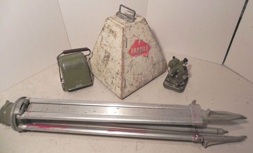 Kern DKM1 Survey Swiss Theololite with Tripod  Metal Case and Packing Crate