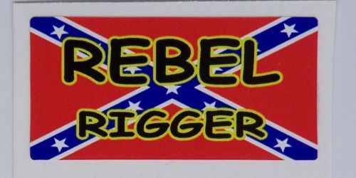3 - Rebel Rigger Crane Gin Truck Oilfield Hard Hat Tool Box Helmet Sticker H113