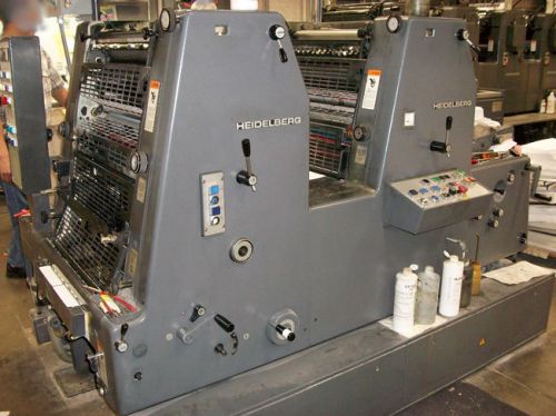 Printing Press  Heidelberg   1991  GTOZ   with   Alcolor Damps Low impressions