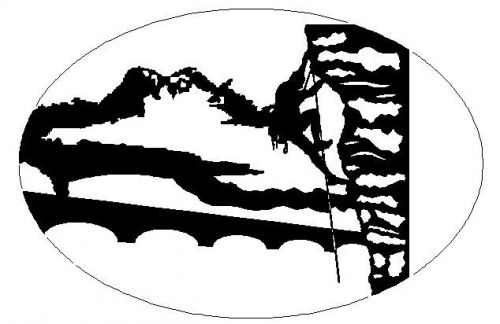 mountain climber CNC cutting .dxf format file for plasma, waterjet