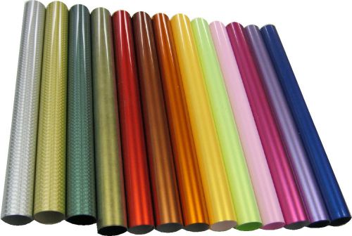 Electric Siser Heat Press Transfer Vinyl for tee&#039;s 15&#034; x 12&#034; - 13 colorful rolls