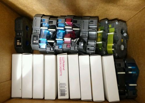 Lot of 22 Roland ColorCAMM printer ribbon cartridges
