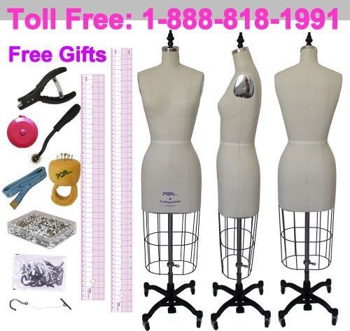 Professional sewing dress form mannequin sz4  free tool fairgate ruler supply t8 for sale