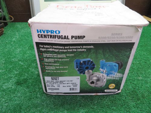 Hypro Electric Clutch Rev Rotation Centrifugal Pump  Stainless Steel # 92027