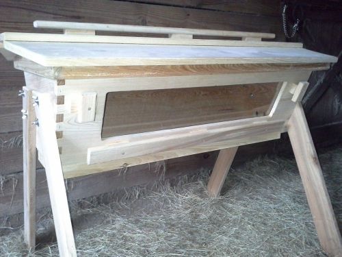 Cypress top bar hive w/viewing window and stingless rear feeder for sale