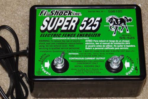 FI-SHOCK SUPER 525 ELECTRIC FENCE ENERGIZER (MODEL # SS-525) TESTED works great