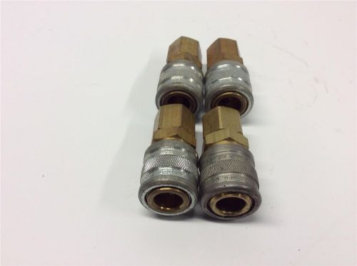 Foster 4pc pneumatic air tool quick change 1/4&#034; coupler fitting model 3003 lot for sale