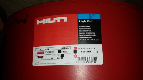 New hilti dd-bl 16&#034; x 19&#034;+ h2s diamond core drill bit, retails $1984 fast ship for sale