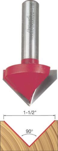 NEW Freud 20-116 1-1/2-Inch Diameter 90-Degree V-Grooving Router Bit with