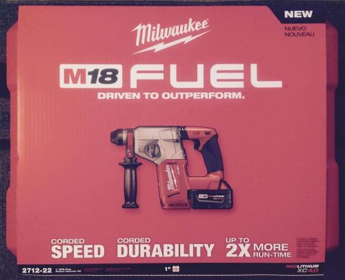 Milwaukee 2712-22 m18 fuel 1&#034; sds plus rotary hammer new for sale
