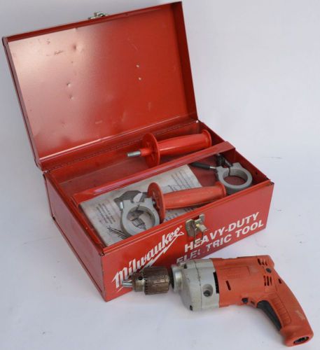 Milwaukee Magnum Holeshooter Heavy Duty Electric Drill 0234-1 w/ Accessories