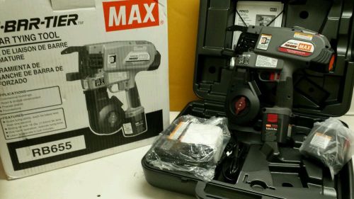 Max rb655 rebar tier 9.6  vt rebar tying tool -  up to #9x#8 w/ 5 cases tw1525 for sale