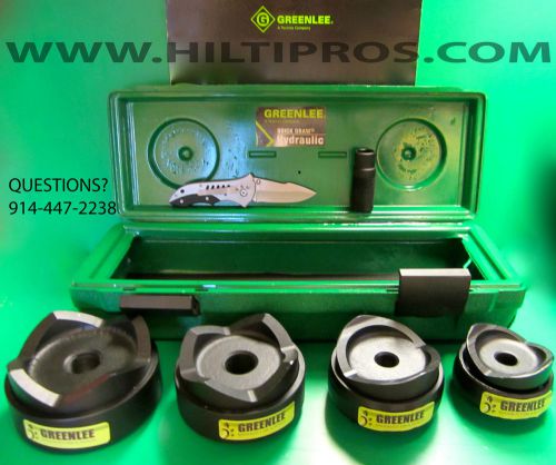 Greenlee 2-1/2&#034; - 4&#034; knockout set,great condition, free knife, fast shipping for sale