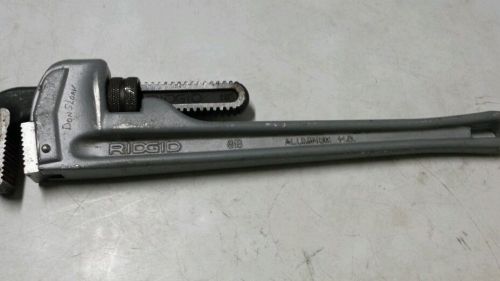 RIDGID 818 18&#034; aluminum pipe wrench USED